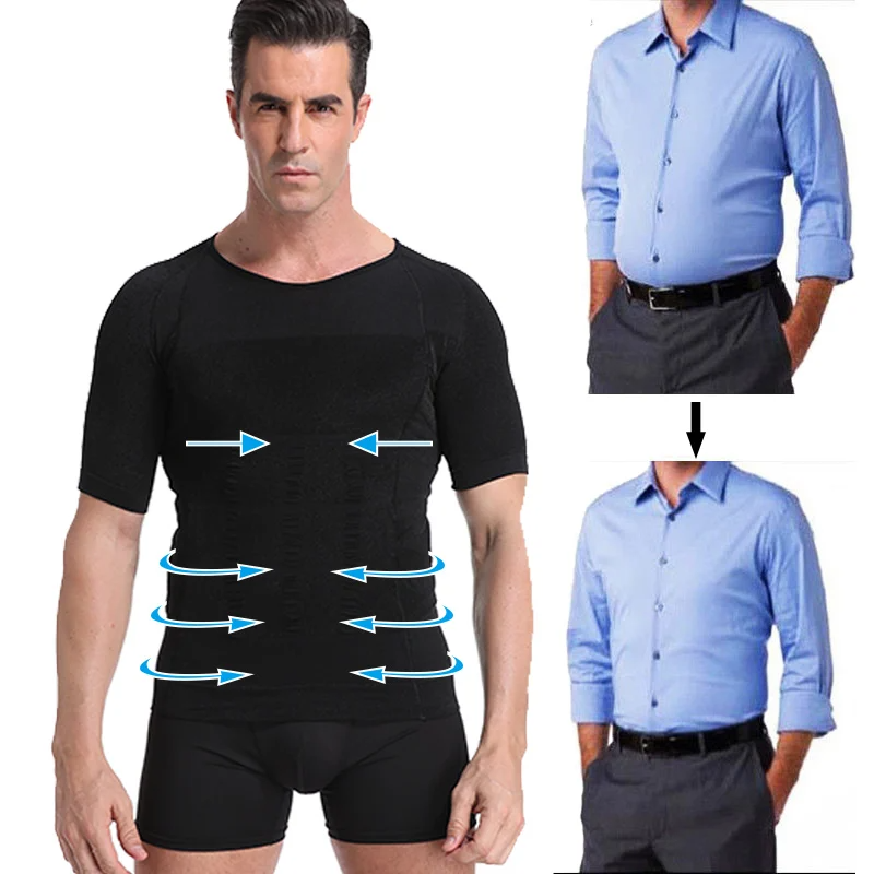 Body Toning T-Shirt Slimming Body Shaper Corrective Posture Belly