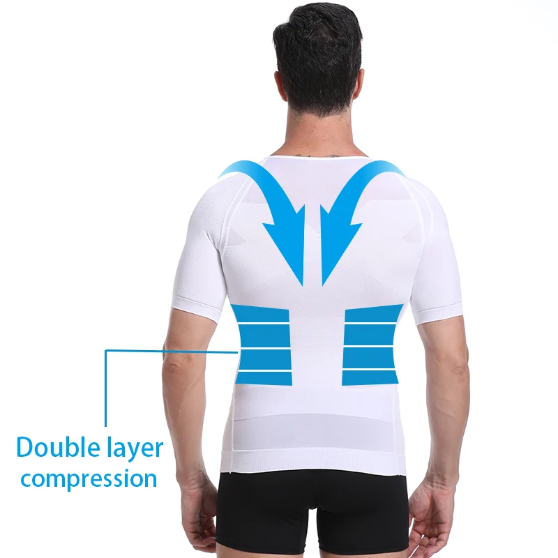 Body Toning T-Shirt Slimming Body Shaper Corrective Posture Belly